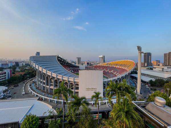 Toàn cảnh sân vận động Rajamangala nhìn từ trên cao